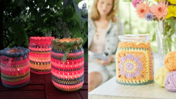 Reciclagem de Vidros com Crochê