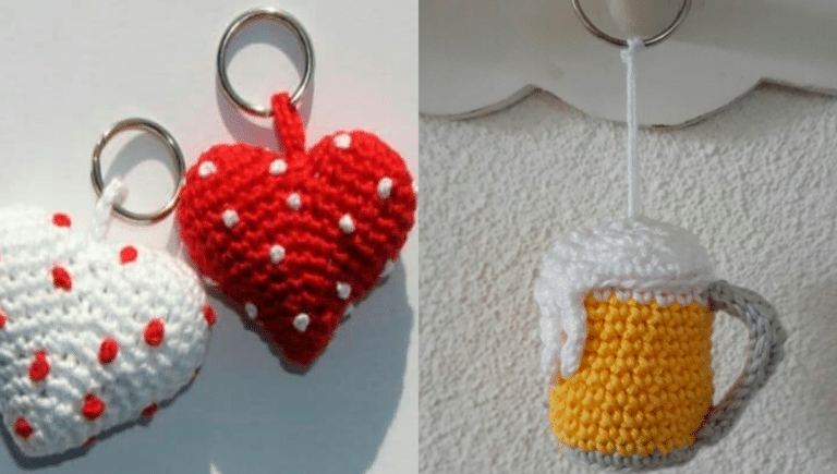 Chaveiros de Crochê Amigurumi