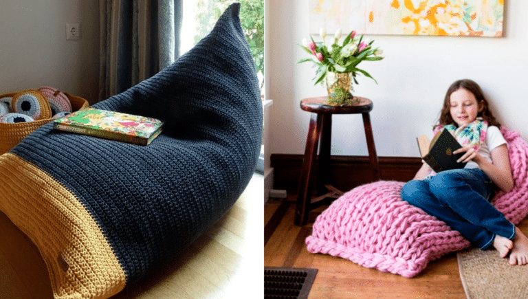 Puff Gigante Croche ou Trico