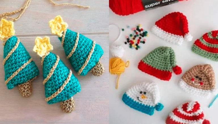 Enfeites de Natal em Crochê