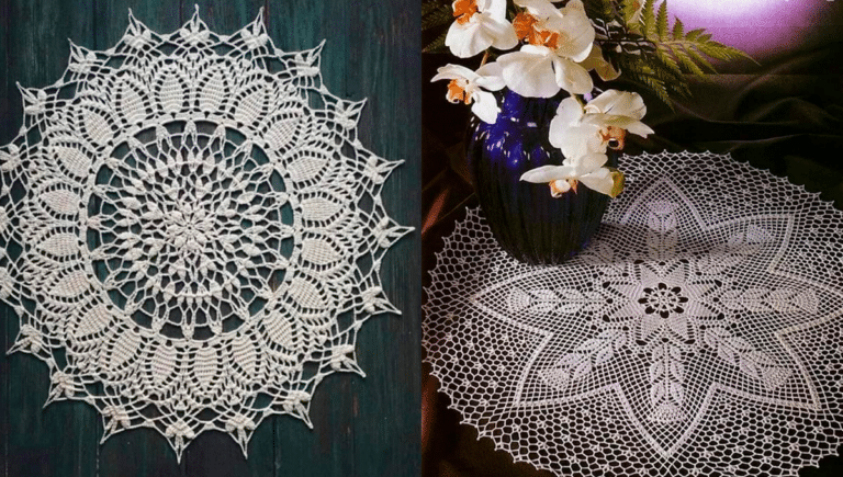 Toalhas de Mesa de Luxo em Crochê