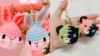 Modelinhos de Amigurumis Chaveiro