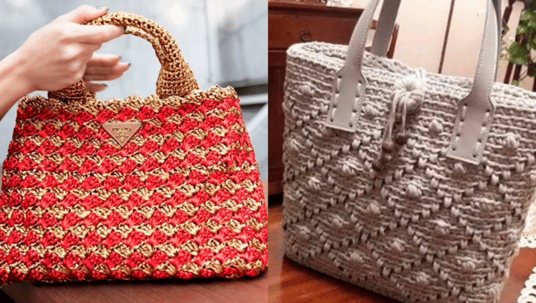 Bolsas de Crochê Modernas