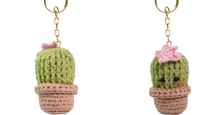 Amigurumi Chaveiro Cacto