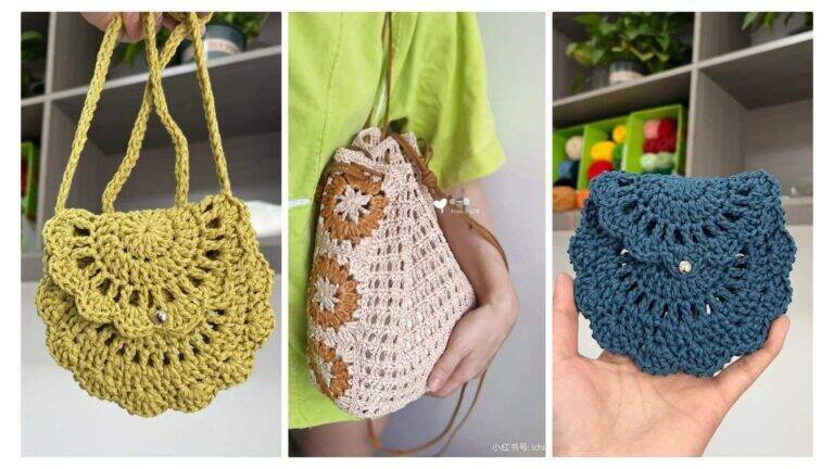 Sensacional – 13 Bolsas de Crochê Simples com Gráficos e Como Fazer