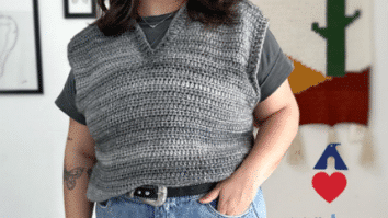 Colete de crochê