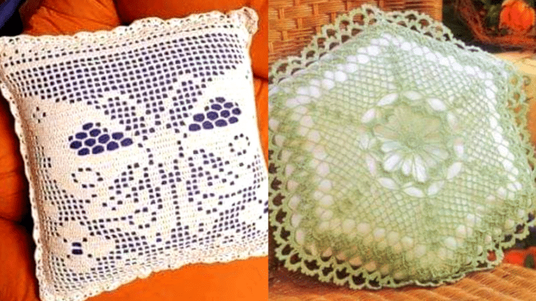 Almofadas em Crochê: 20 Modelos para Inovar sua Decoração Parte 2