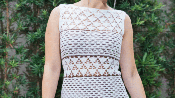 Vestido de Crochê Branco