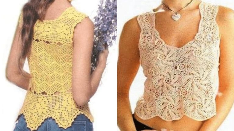 Blusas de Crochê para o Verão 2024 – Modelos Simples e Fresquinhos Parte 1