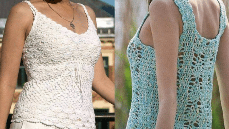 Blusas de Crochê para o Verão 2024 – Modelos Simples e Fresquinhos Parte 2