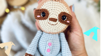 Amigurumi de Bicho-Preguiça Soneca