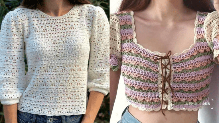 Moda Crochê: Blusas de Crochê Feminina com Gráficos para Baixar! Parte 1
