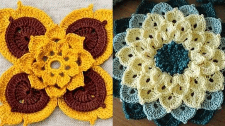 A Beleza das Flores de Crochê com Gráficos e Passo a Passo