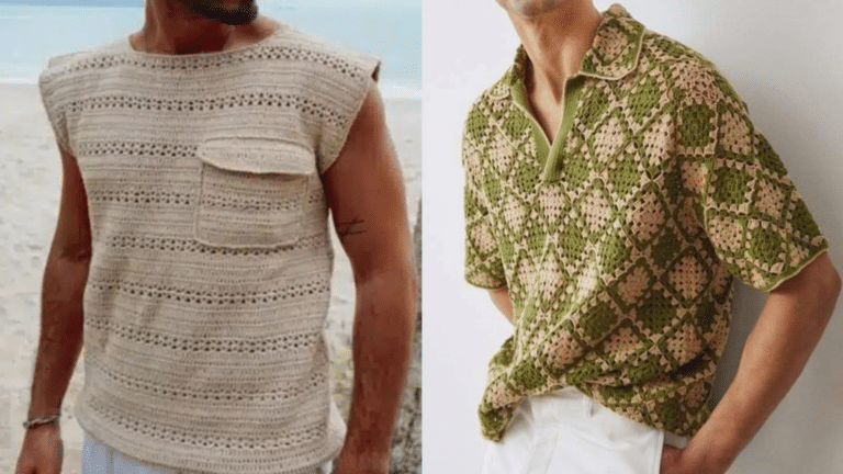 Crochê para Homens: 20 Camisas – Ideias para Te Inspirar e 1 Receita