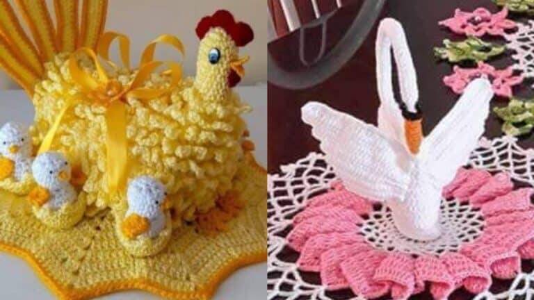 Aves de Crochê com Passo a Passo e Gráficos Parte 4