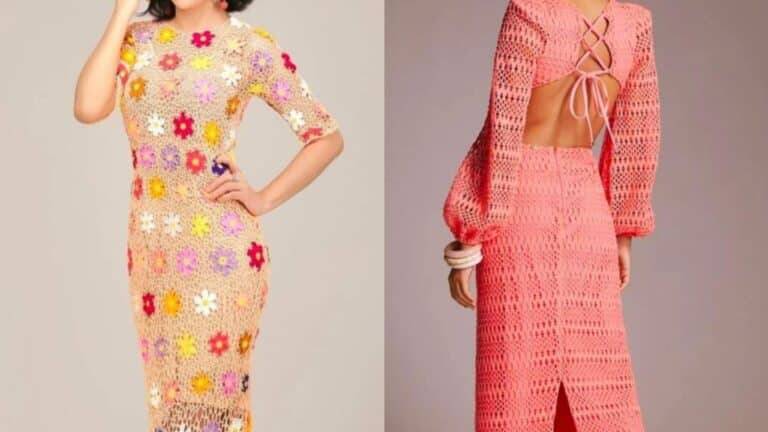 Vestidos de Crochê Longos e Exuberantes: Aprecie Lindas Inspirações Parte 2