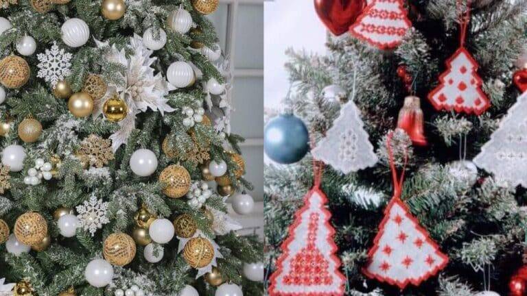 Enfeites de Crochê para Arvores de Natal Parte 1
