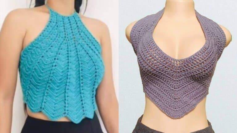 Croppeds de Crochê com Gráficos Sensacionais: Modelinhos com Gráficos GRÁTIS Parte 1