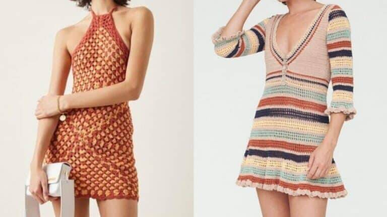 Vestidos de Crochê: Inspirações Maravilhosas e Peças com Gráficos Parte 1