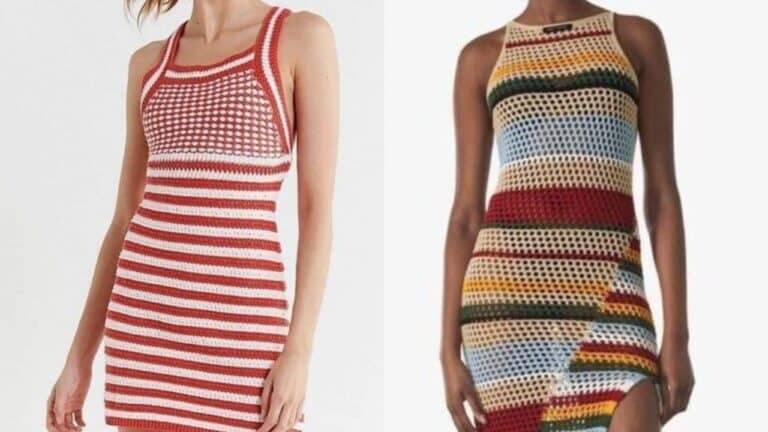 Vestidos de Crochê: Inspirações Maravilhosas e Peças com Gráficos Parte 2