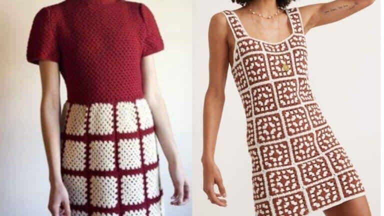 Vestidos de Crochê: Inspirações Maravilhosas e Peças com Gráficos Parte 3