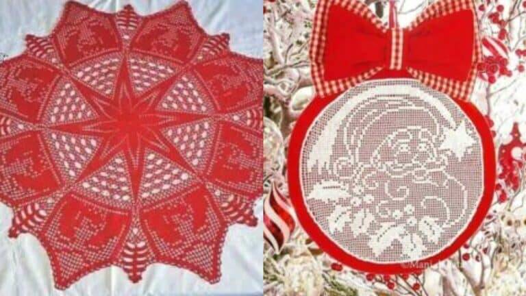 Transforme seu Natal com Encantadores Enfeites Feitos em Crochê