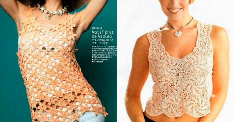 Blusas de Crochê para o Verão 2024 - 30 Modelos Simples Pt 1