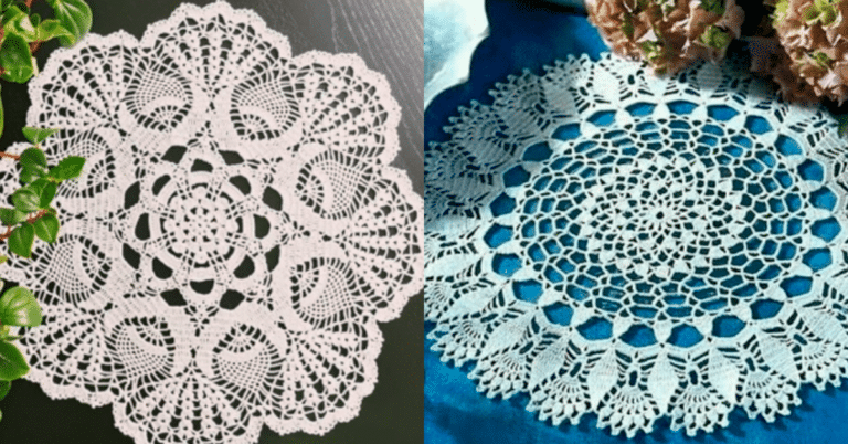 Centros de Mesa de Crochê Redondos com Gráfico: 25 Ideias Fantásticas para Copiar - 2