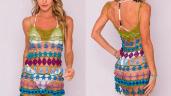 Saída de Praia em Crochê Colors Passo a Passo e Gráficos