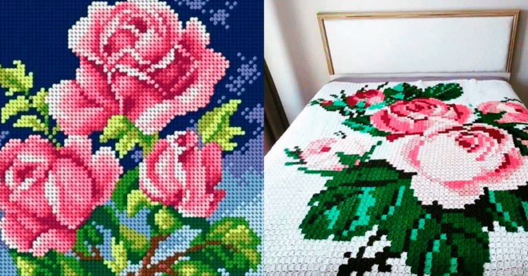 Colchas de Crochê Fáceis: Inspiraçoes e Gráficos para Copiar