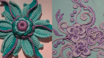 Graficos de Flores de Crochê Irlandês: 40 Motivos para Imprimir Parte 1