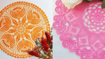 Toalhas de Mesa em Crochê Magnificas com Graficos para Baixar Pt 1