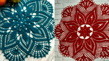 Toalhas de Mesa em Crochê Magnificas com Graficos para Baixar Pt 2