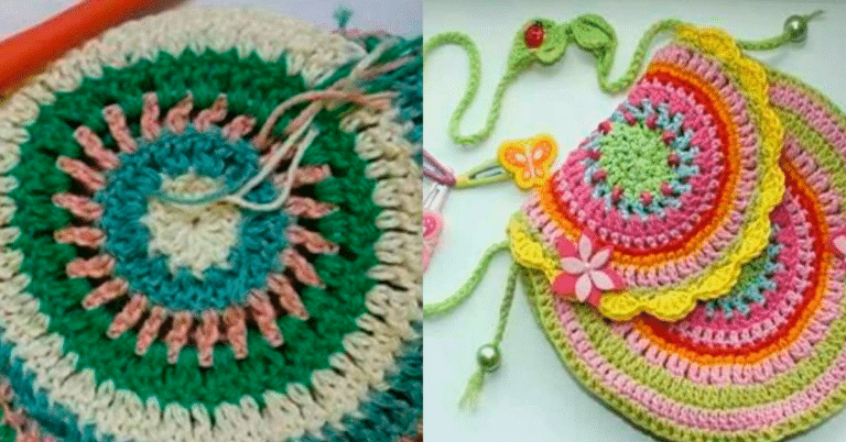 Como Fazer Bolsinha de Crochê Simples Passo a Passo