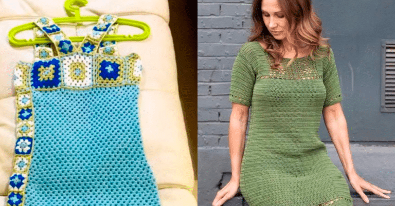 Vestidos de Crochê com Gráficos dos Pontos Fantasia Pt 2