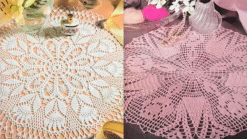 Centros de Mesa em Crochê com Gráficos : Faça Sucesso na Sua Decor Pt 3