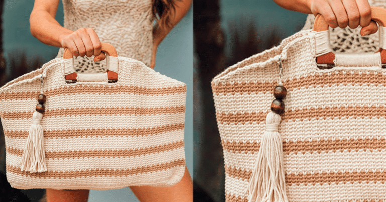 Bolsa de Crochê Alça Degradê