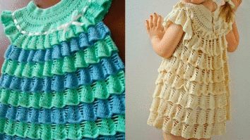 Vestidos de Crochê Infantil