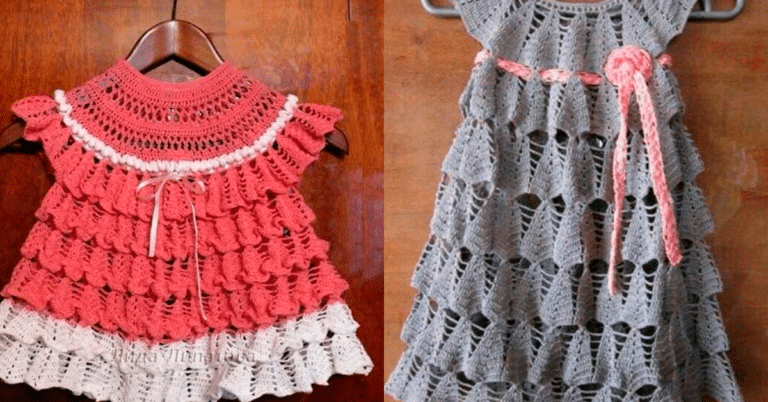 Vestidos Crochê Infantil