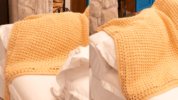 Manta de Crochê Amêndoa