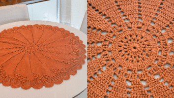 Centro de Mesa de Crochê Rapadura