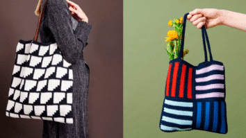 Bolsas de Crochê com Ponto Conduzido