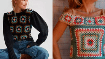 Croche com Motivos Quadrados