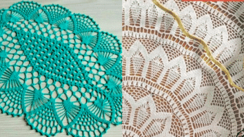 Mesa Posta com Crochê: Centrinhos de Mesa com Graficos Pt 3