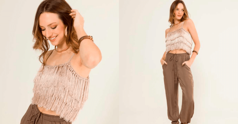 Cropped em Crochê Rebecca