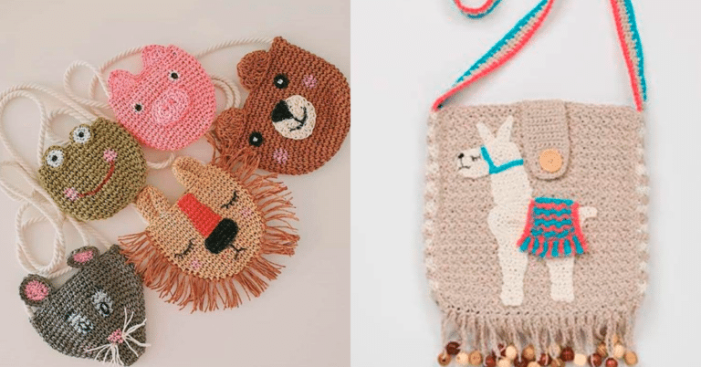 Bolsinhas de Crochê Infantil
