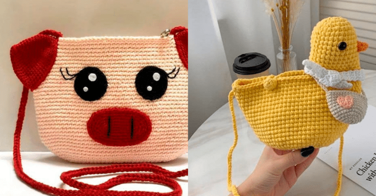 Bolsinhas de Crochê Infantil