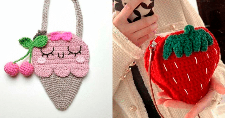Bolsinhas de Crochê Infantil Encantadoras