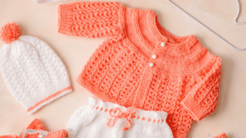 Conjunto de Maternidade tricô 6 peças