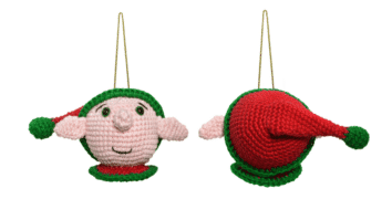 Enfeite Amigurumi Duende de crochê